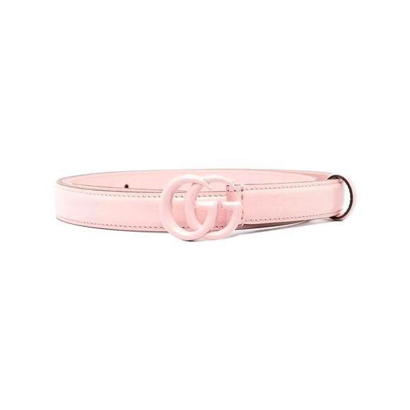 NEW GUCCI BELT Pink Marmont GG Leather Thin 409417 Sz 90 Cm 35 In - Picture 1 of 15